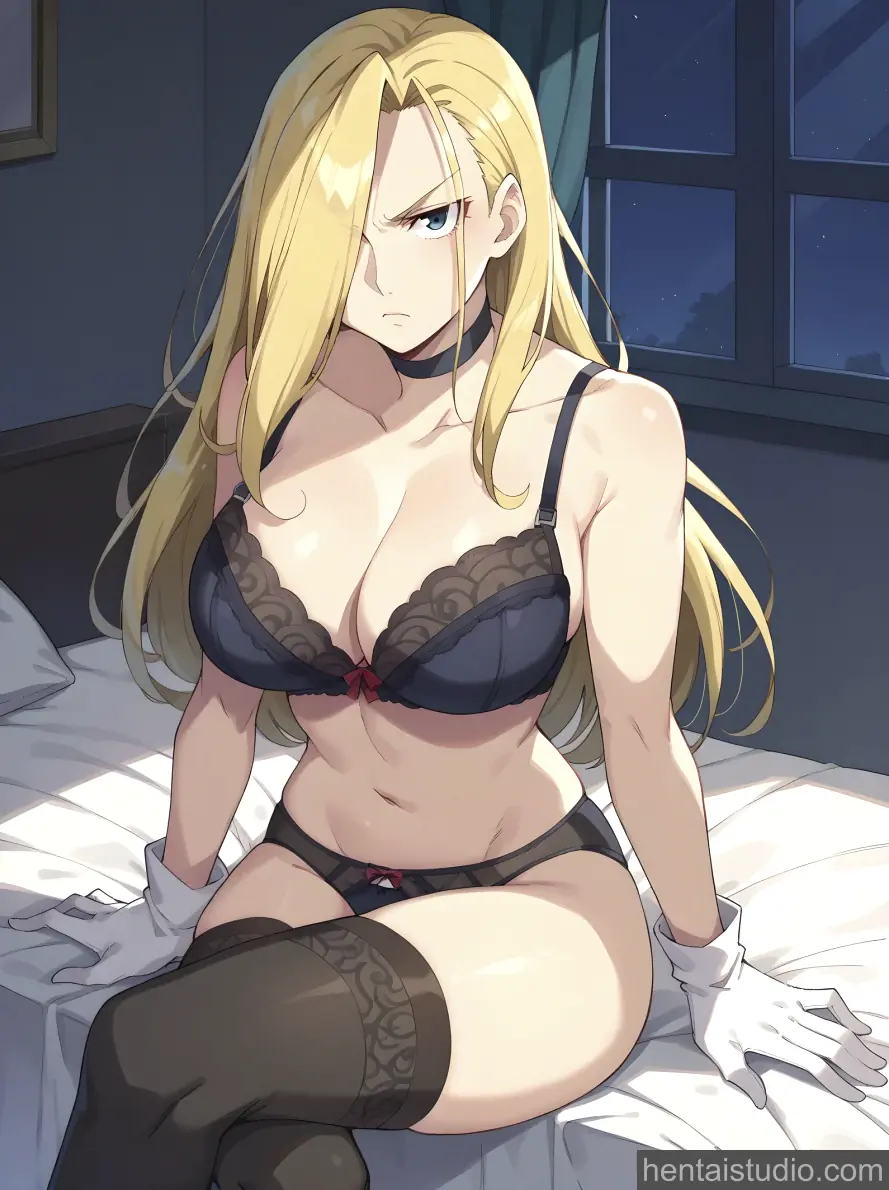 Olivier Mira Armstrong from Fullmetal Alchemist hentai art 1 of 16