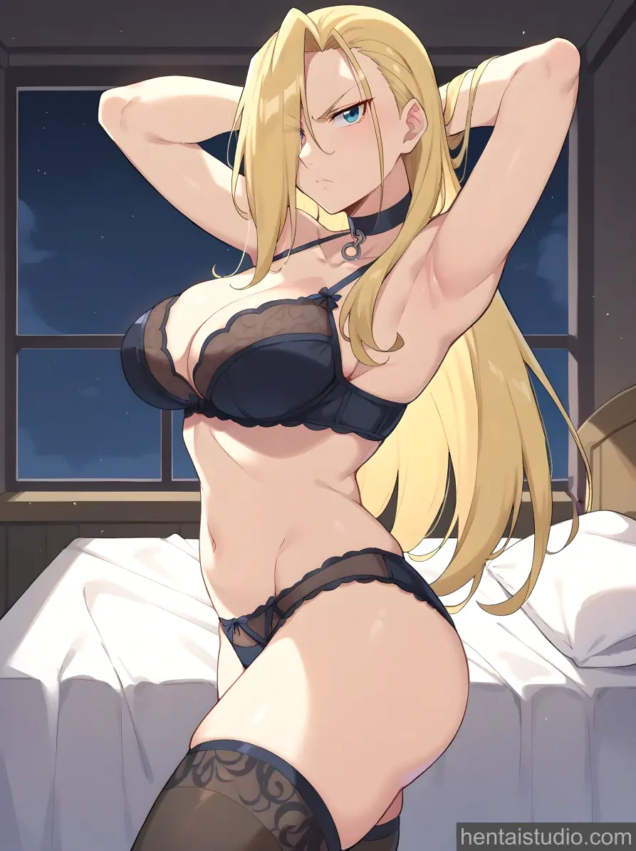 Olivier Mira Armstrong from Fullmetal Alchemist hentai art 9 of 16