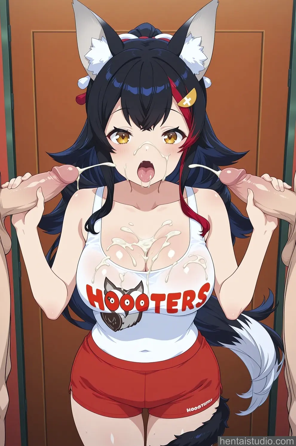 Ookami Mio from Hololive hentai art 28 of 29