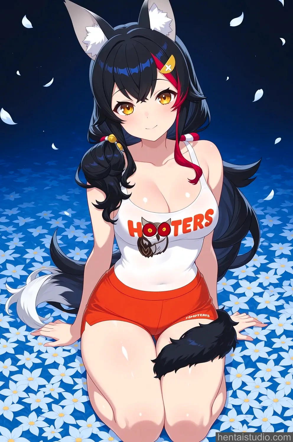 Ookami Mio from Hololive hentai art 5 of 29