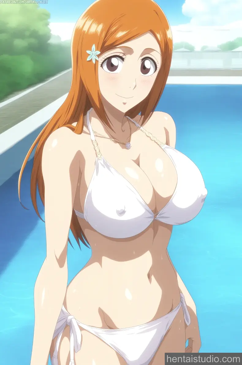 Orihime Inoue from Bleach hentai art 1 of 27