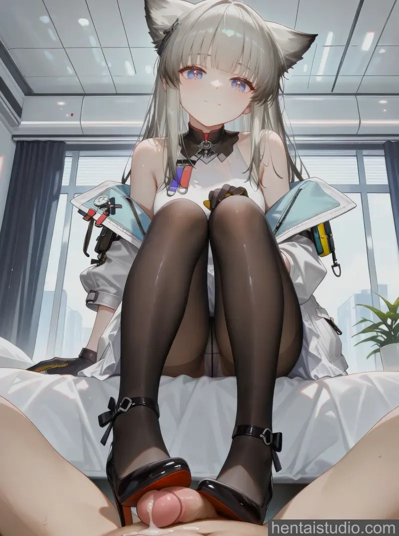 Perlica from Arknights hentai art 141 of 148