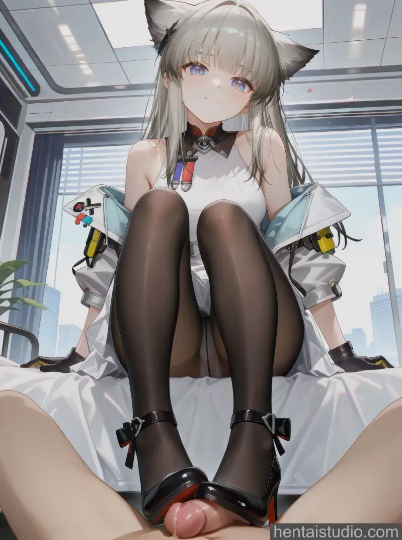 Perlica from Arknights hentai art 60 of 148