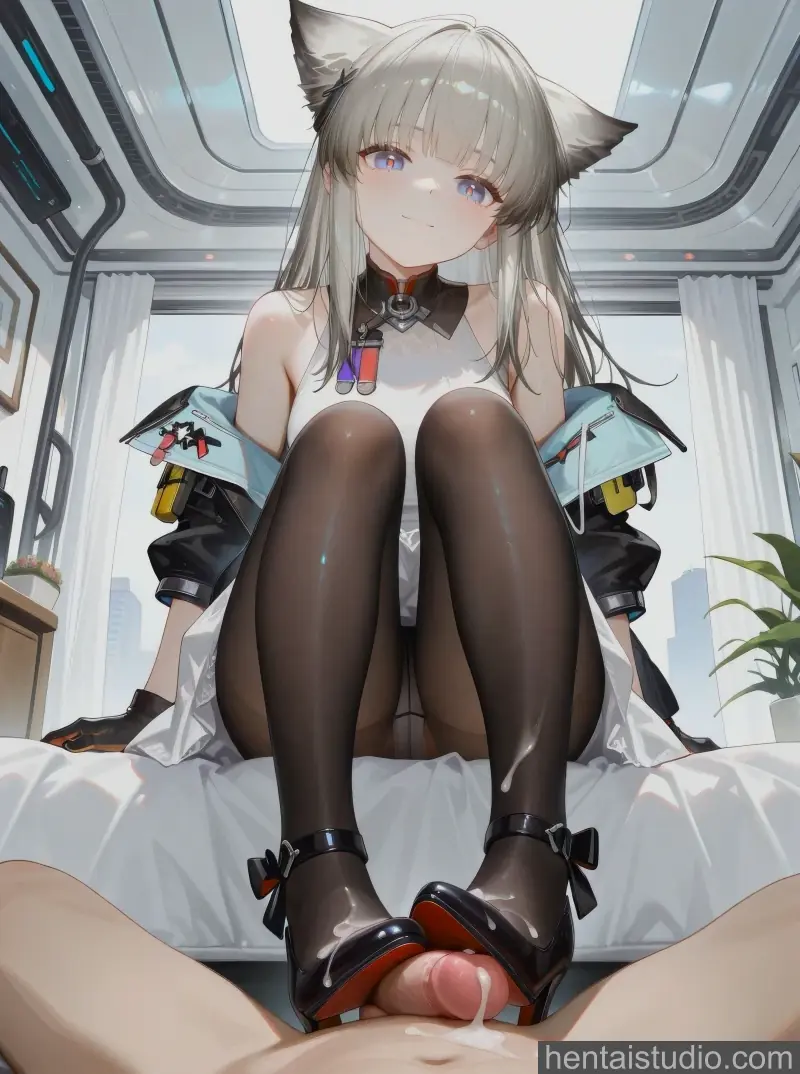 Perlica from Arknights hentai art 67 of 148