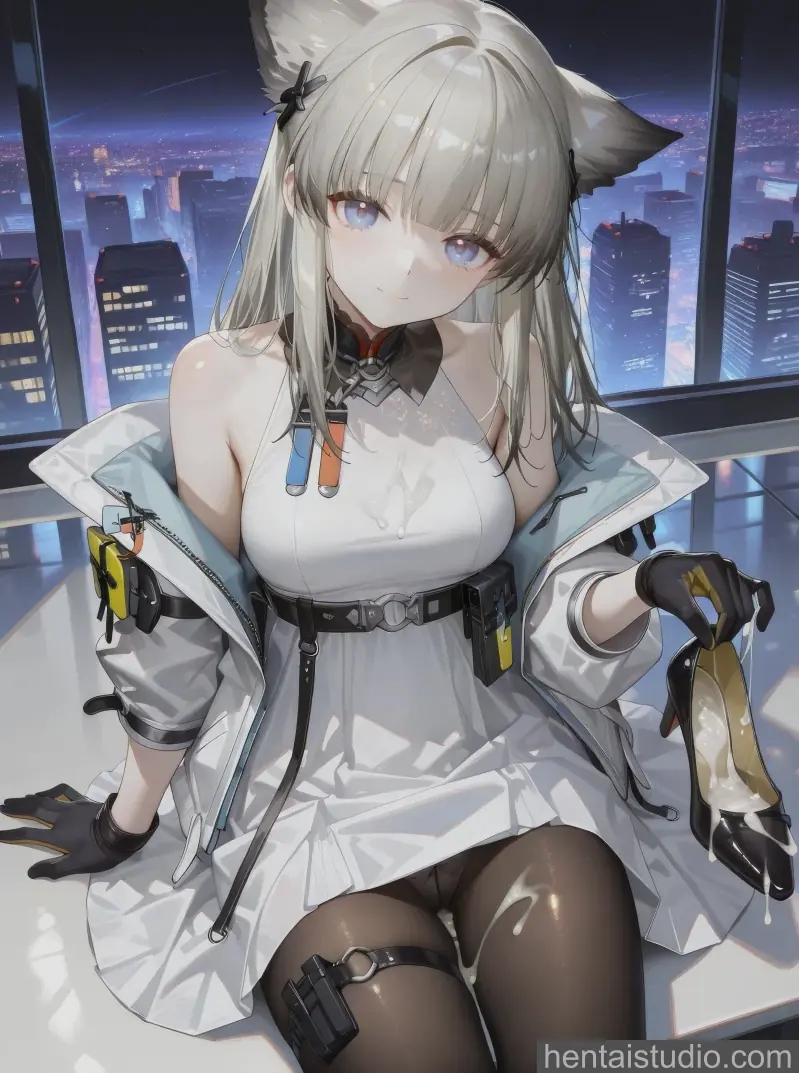 Perlica from Arknights hentai art 86 of 148