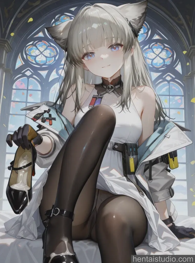 Perlica from Arknights hentai art 87 of 148