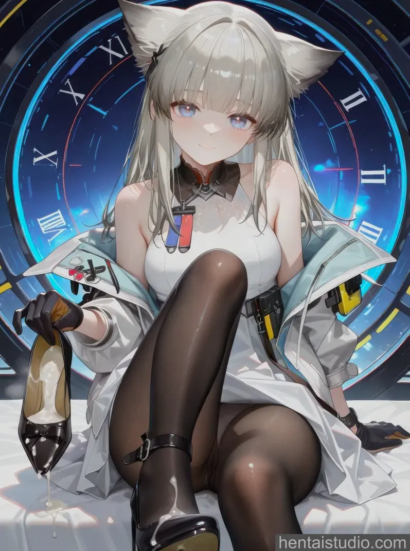 Perlica from Arknights hentai art 95 of 148