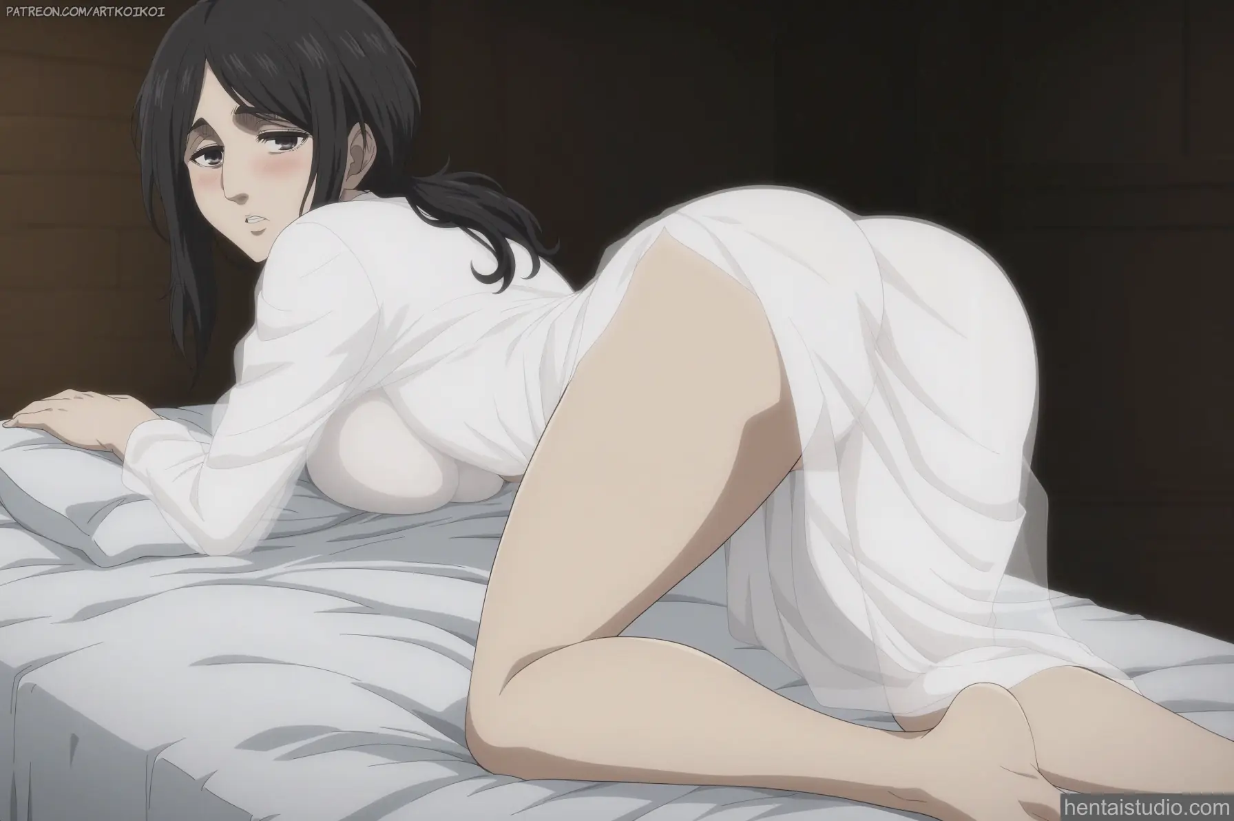 Pieck Finger from Attack On Titan hentai art 21 of 25