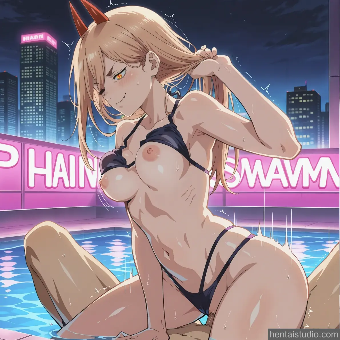 Power from Chainsaw Man hentai art 61 of 145