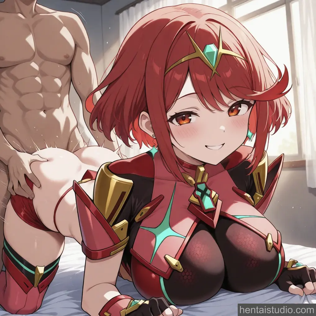 Pyra from Xenoblade Chronicles hentai art 13 of 18