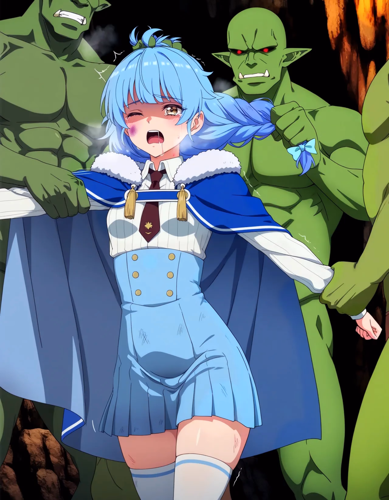 Rain x Marina x Silk Amberwood - I Left My A-Rank Party to Help My Former Students Reach the Dungeon Depths! (Aparida, A-Rank Party wo Ridatsu Shita Ore wa, Moto Oshiego-tachi to Meikyuu Shinbu wo Mezasu) - Hentai Gallery - 37 Images — image 21 of 37