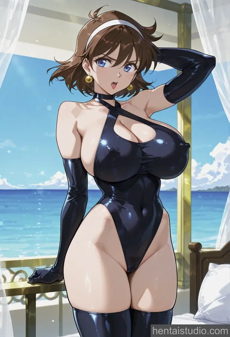 Rain Mikamura from Mobile Fighter G Gundam hentai art 13 of 60