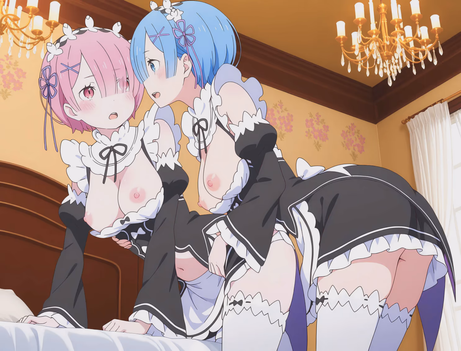 Ram x Rem - Re:Zero - Starting Life in Another World (Re:Zero kara Hajimeru Isekai Seikatsu) - Hentai Gallery 1 - 28 Images — image 1 of 28