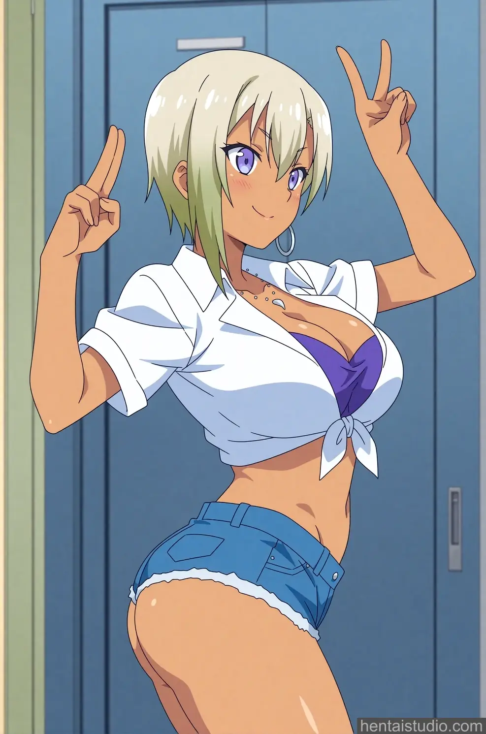 Ranko Honjou from My First Girlfriend Is A Gal hentai art 2 of 32