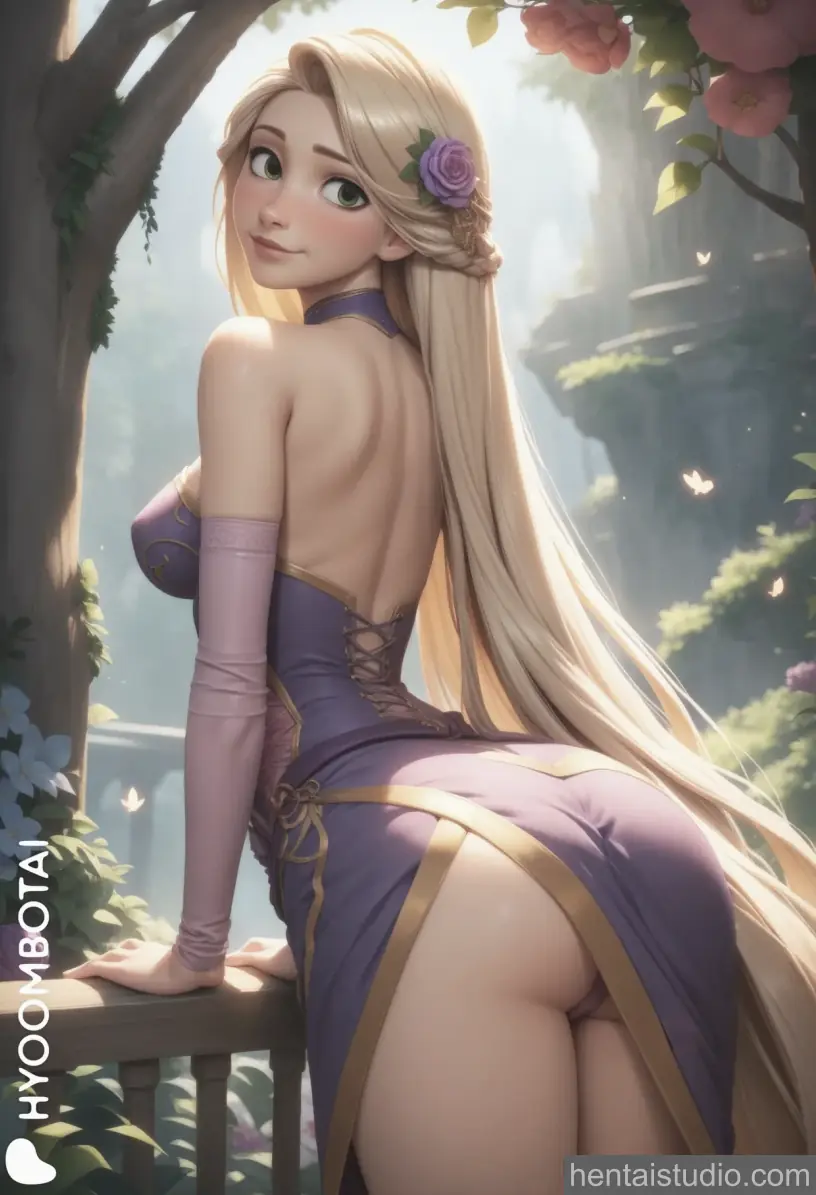 Rapunzel from Tangled hentai art 10 of 91
