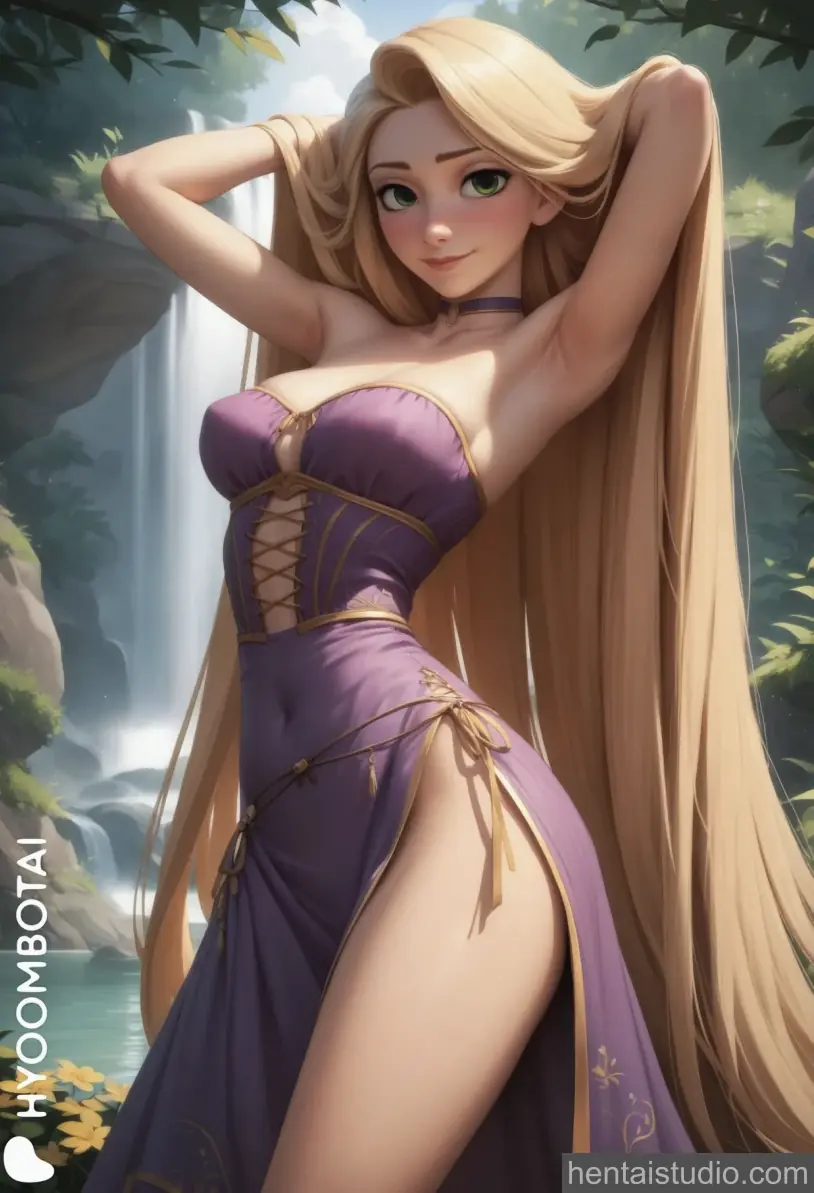 Rapunzel from Tangled hentai art 13 of 91
