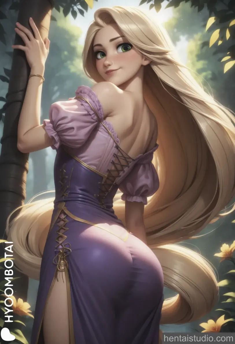 Rapunzel from Tangled hentai art 19 of 91
