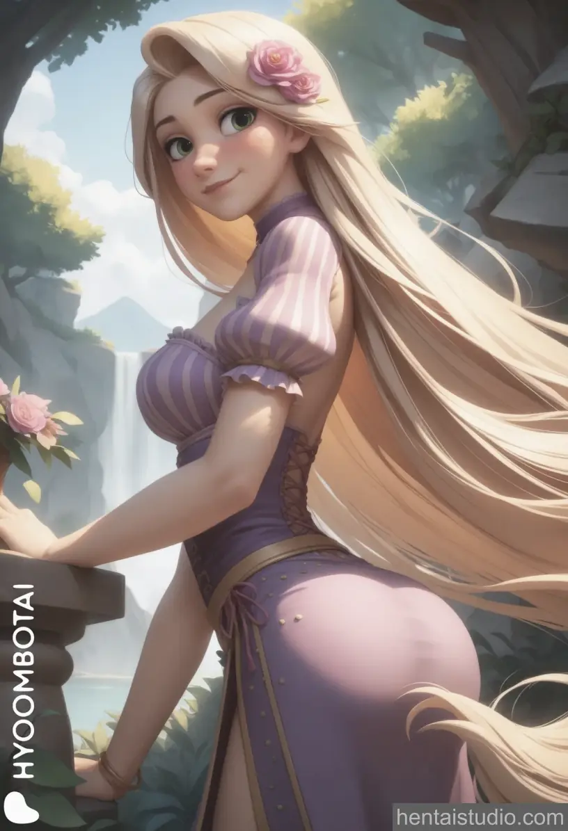 Rapunzel from Tangled hentai art 20 of 91
