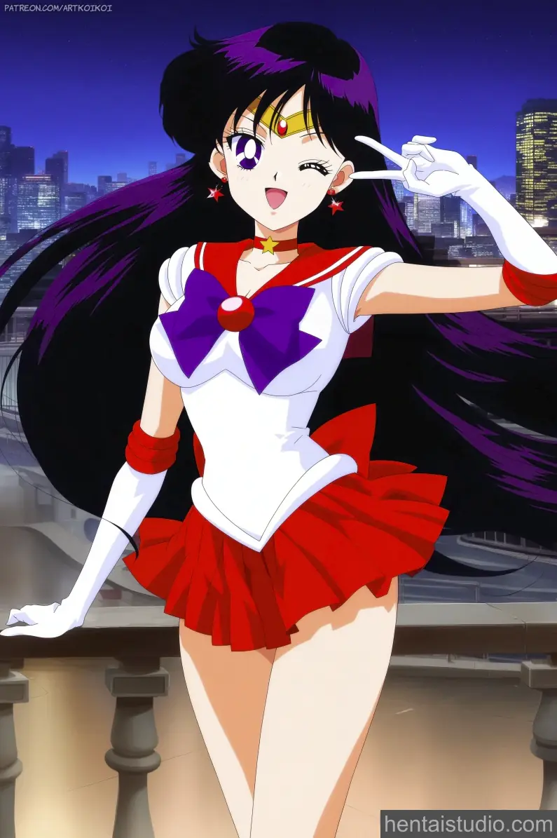 Rei Hino from Sailor Moon hentai art 1 of 12