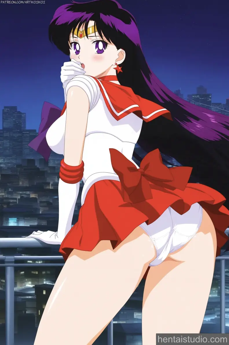 Rei Hino from Sailor Moon hentai art 2 of 12