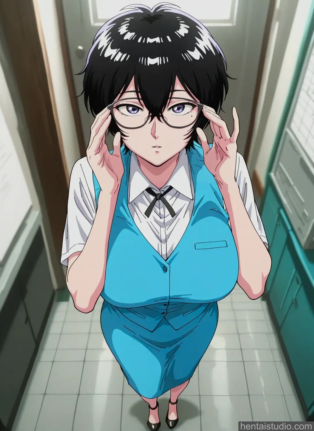 Reiko Kujirai from Kowloon Generic Romance hentai art 16 of 42