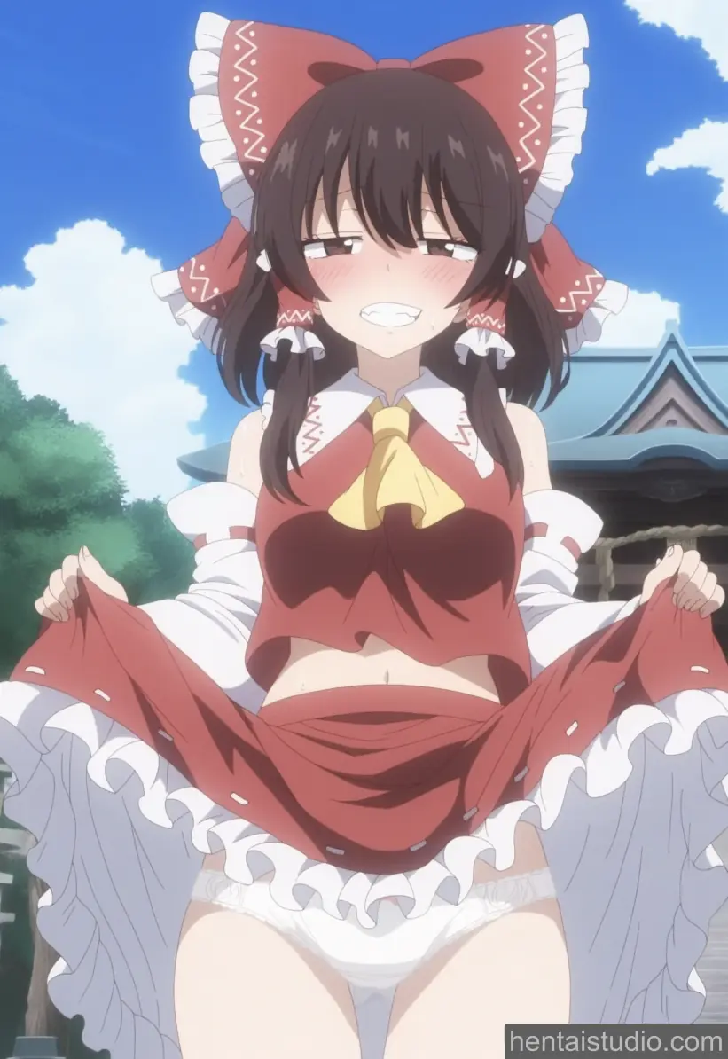 Reimu Hakurei from Touhou hentai art 1 of 21