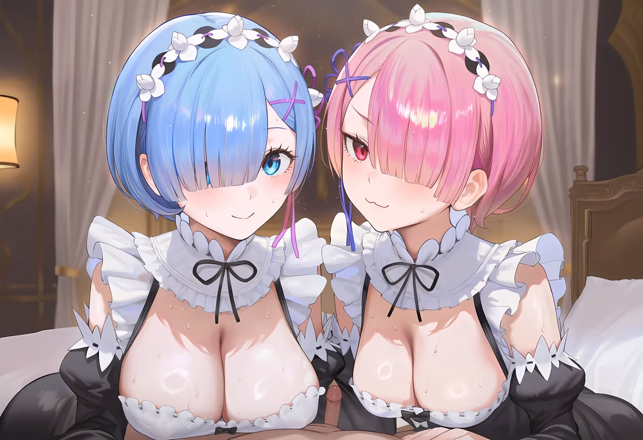 Rem x Ram - Re:Zero - Starting Life in Another World (Re:Zero kara Hajimeru Isekai Seikatsu) - Hentai Gallery 2 - 364 Images — image 8 of 364