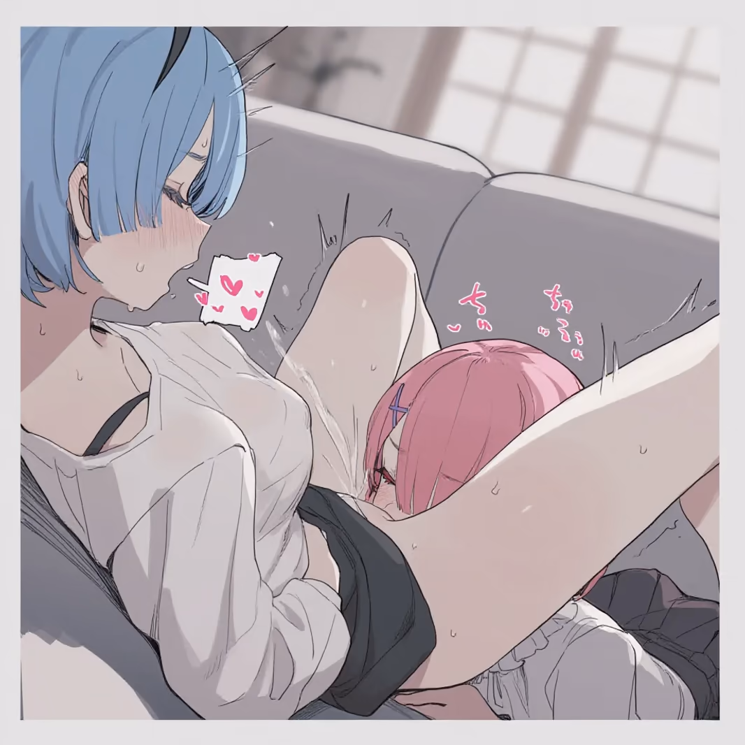 Rem x Ram - Re:Zero - Starting Life in Another World (Re:Zero kara Hajimeru Isekai Seikatsu) - Hentai Gallery 3 - 54 Images — image 45 of 54