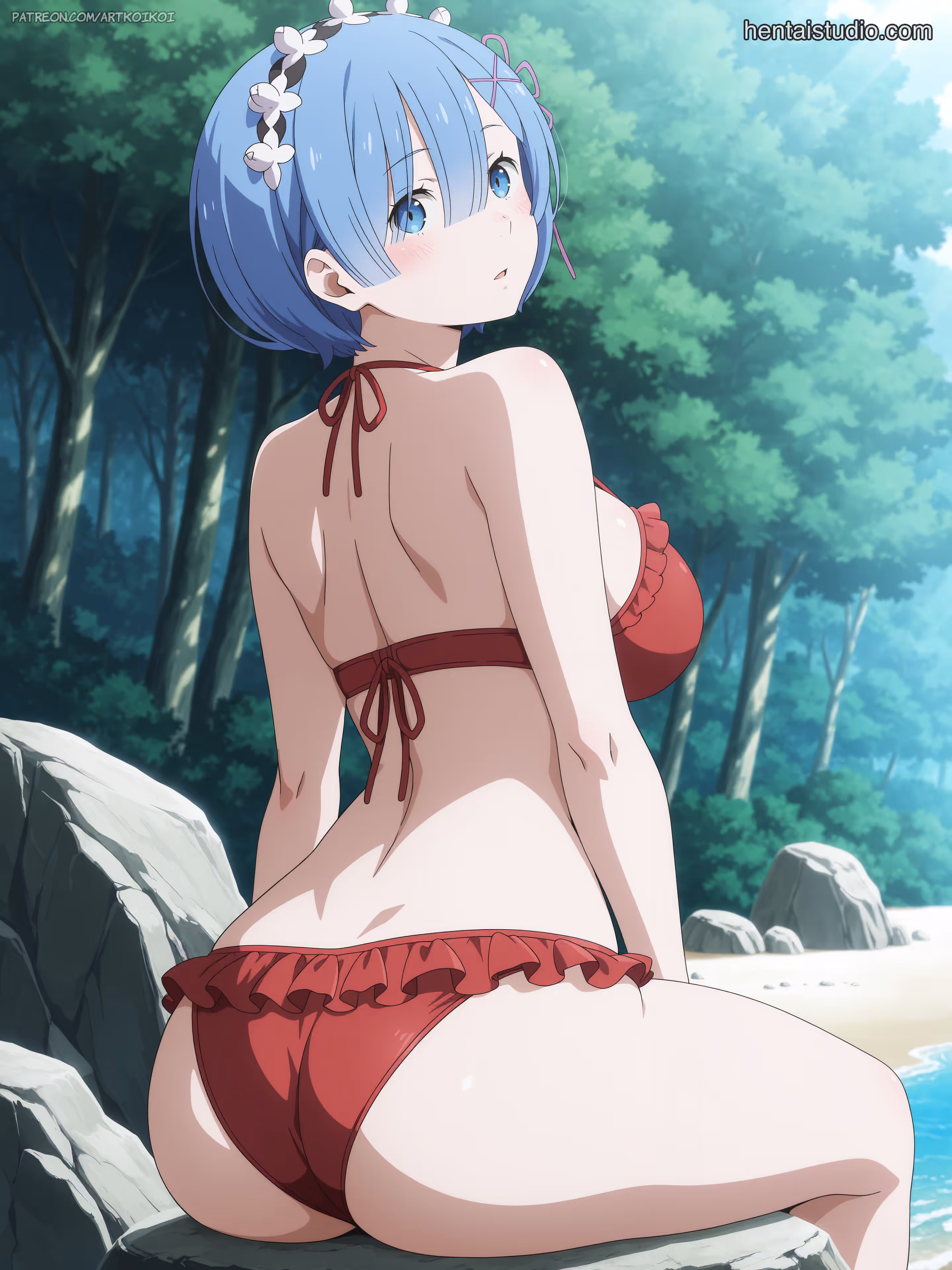 Rem - Re:Zero - Starting Life in Another World (Re:Zero kara Hajimeru Isekai Seikatsu) - Hentai Gallery 57 - 40 Images — image 2 of 40