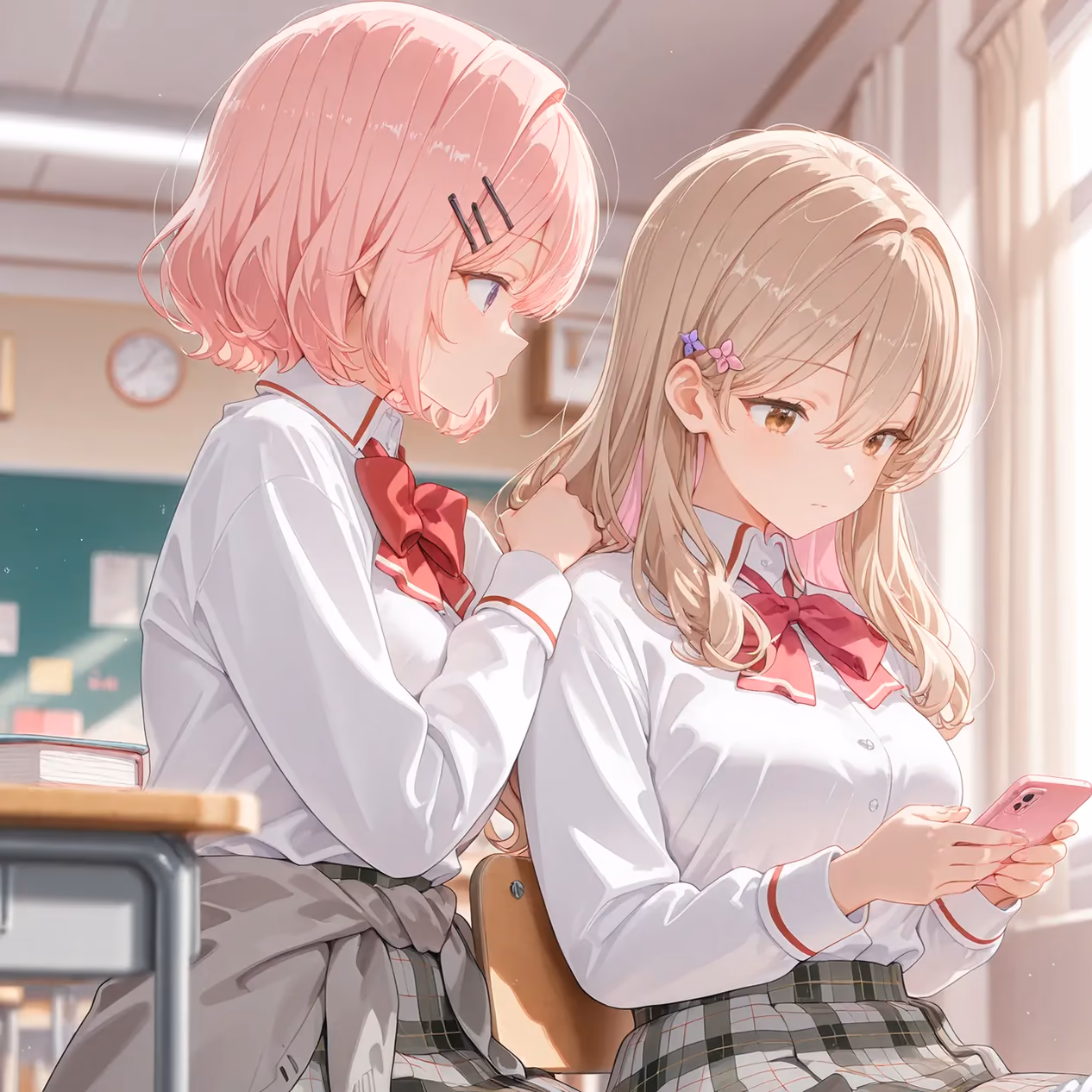 Renako Amaori x Ajisai Sena - There's No Freaking Way I'll Be Your Lover! Unless... (Watanare) - Hentai Gallery - 51 Images — image 2 of 51