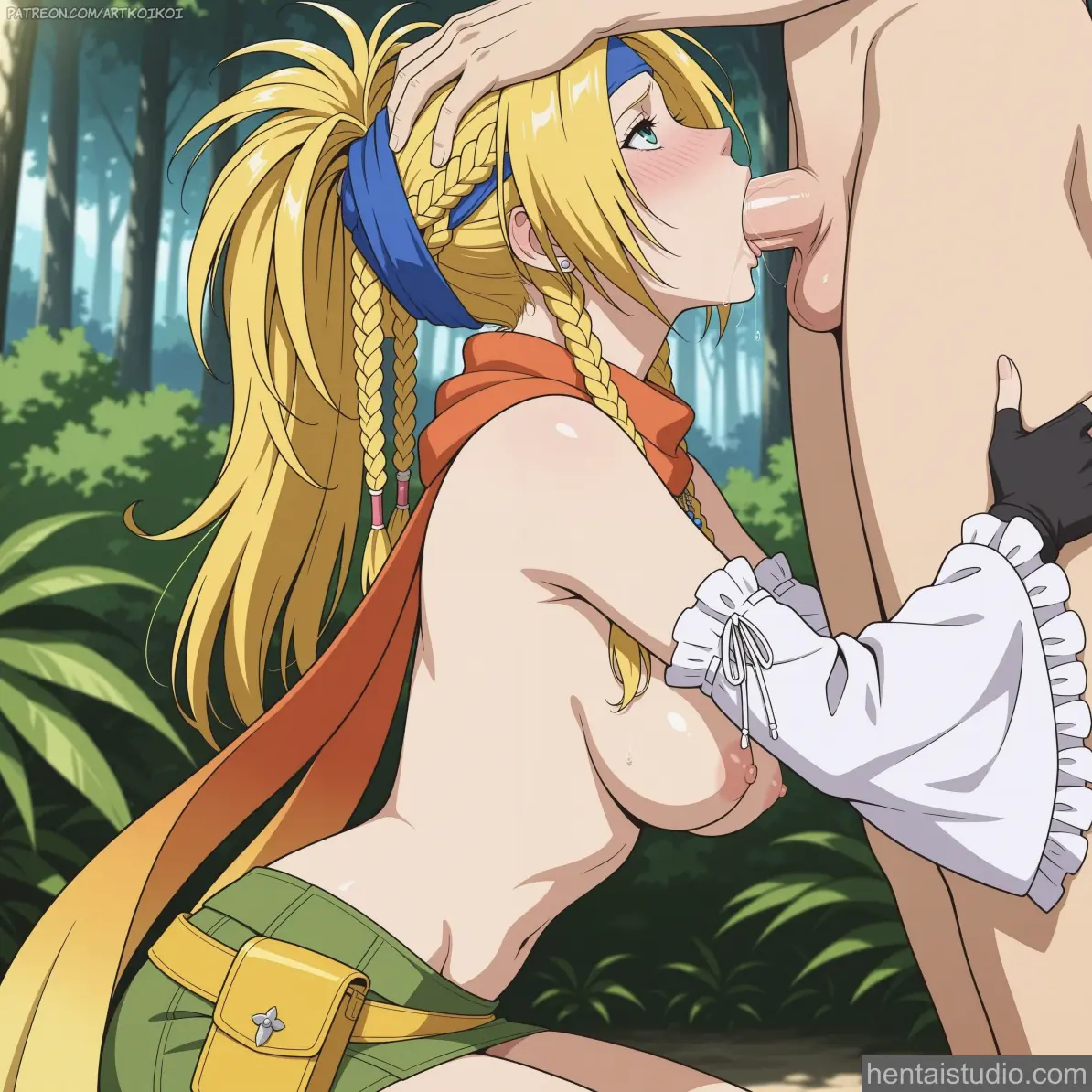Rikku from Final Fantasy hentai art 8 of 13