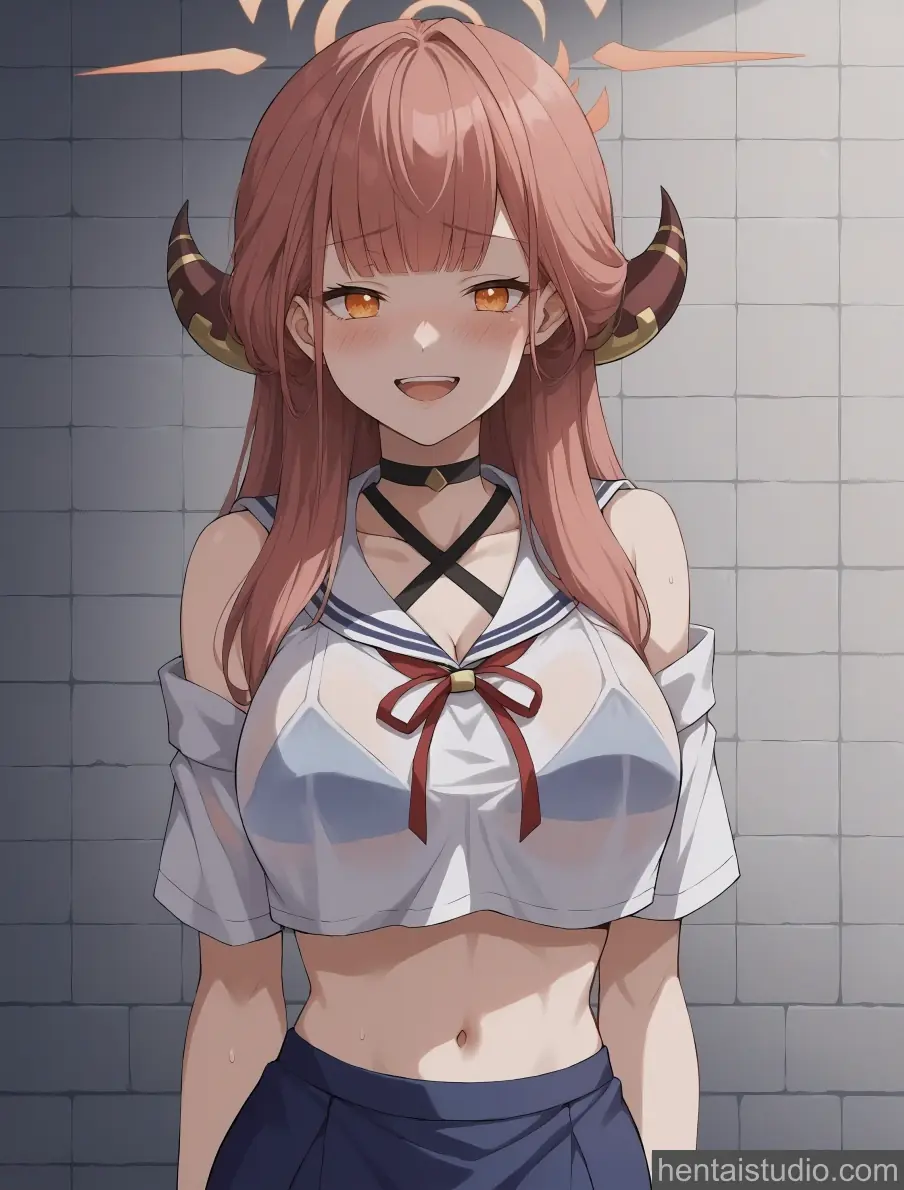 Rikuhachima Aru from Blue Archive hentai art 8 of 14