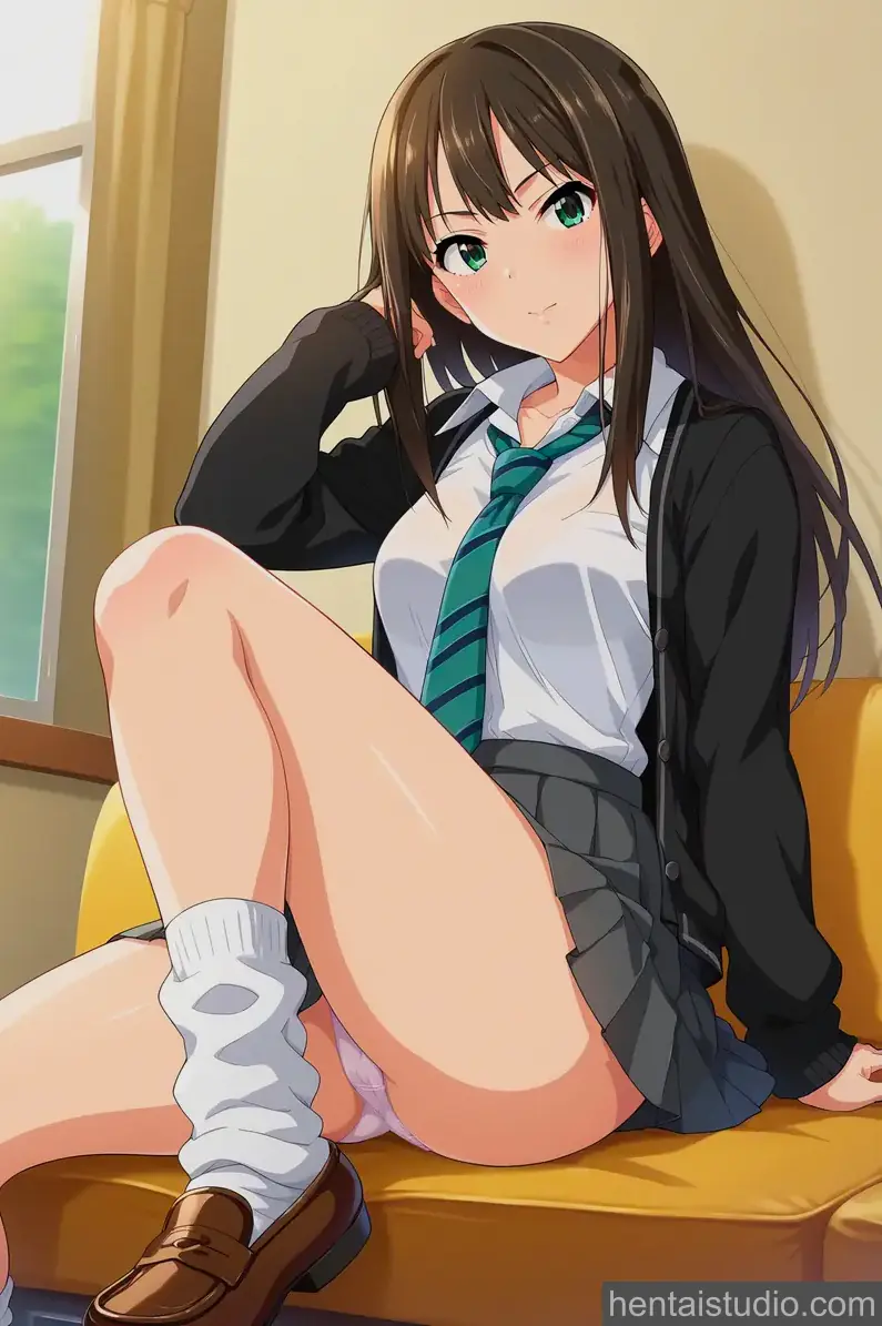 Rin Shibuya | The Idolmaster: Cinderella Girls – hentai anime character, Rin Shibuya, The Idolmaster: Cinderella Girls, Teacher, Ass, Blowjob