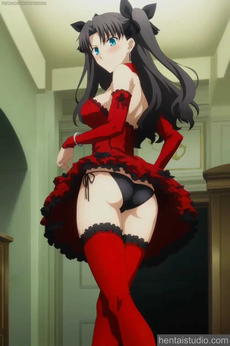 Rin Tohsaka from Fate/Stay Night hentai art 9 of 12