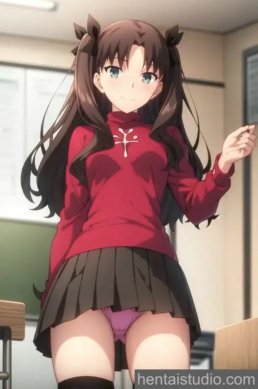 Rin Tohsaka from Fate hentai art 4 of 8