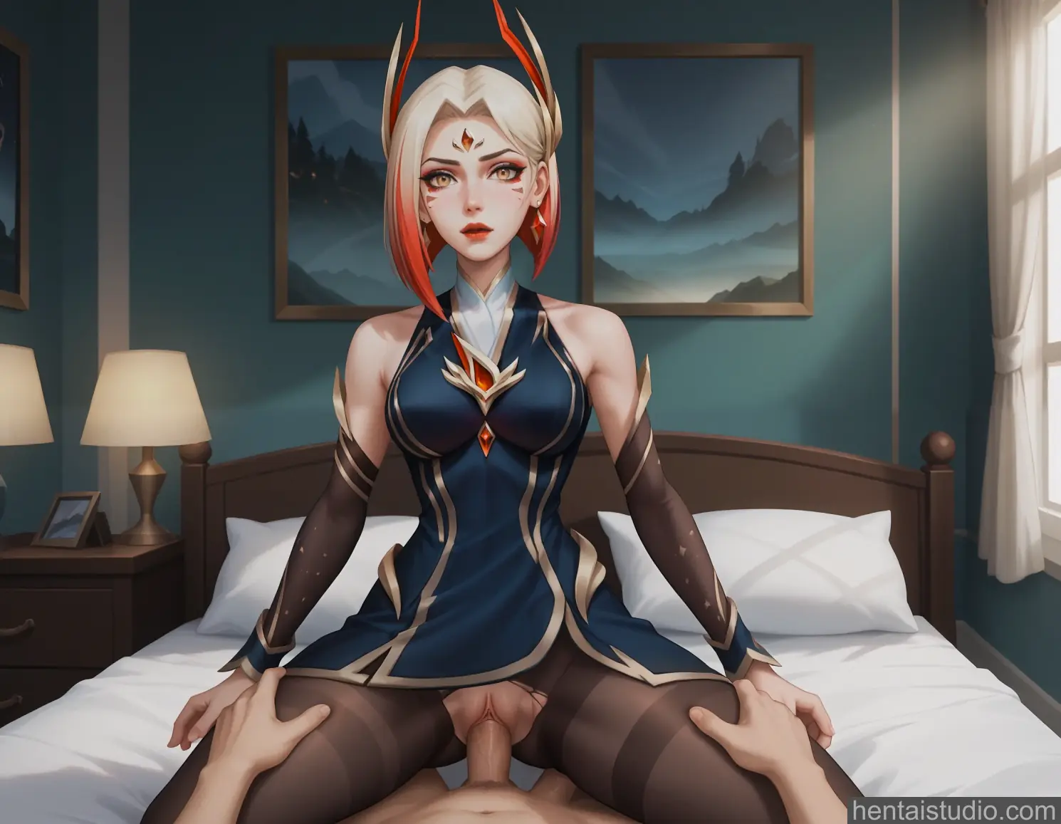 Risen Legend Leblanc from League Of Legends hentai art 11 of 16