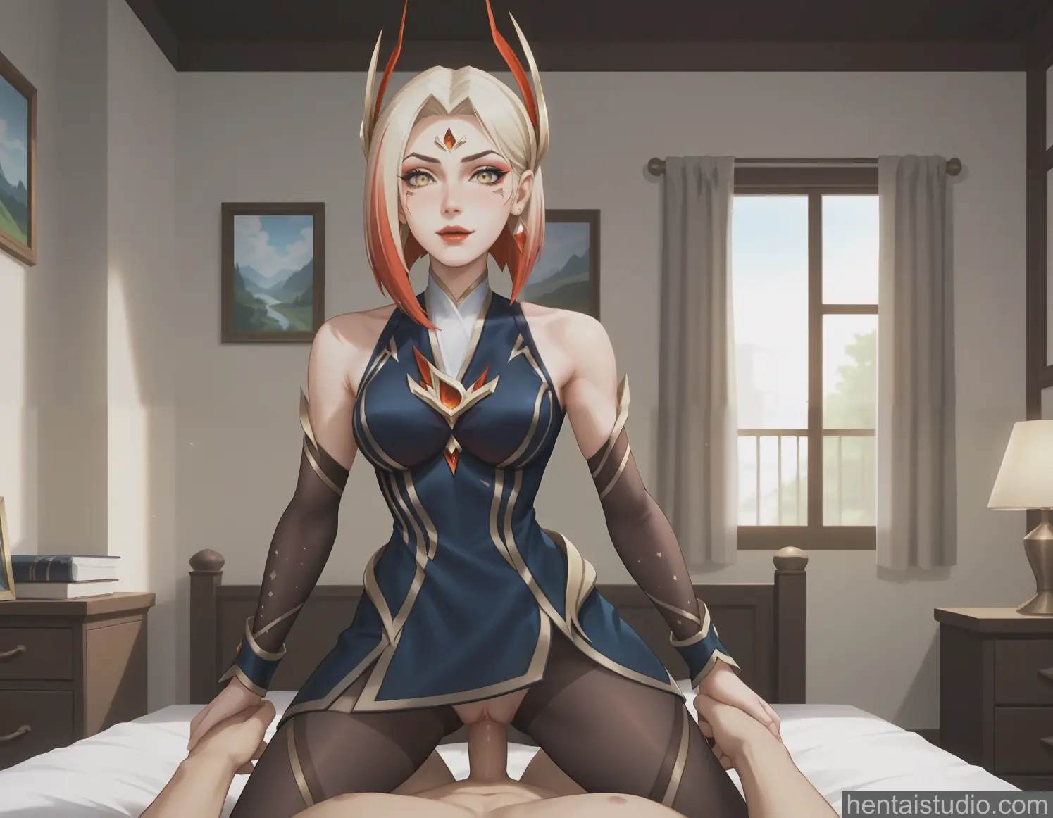 Risen Legend Leblanc from League Of Legends hentai art 12 of 16
