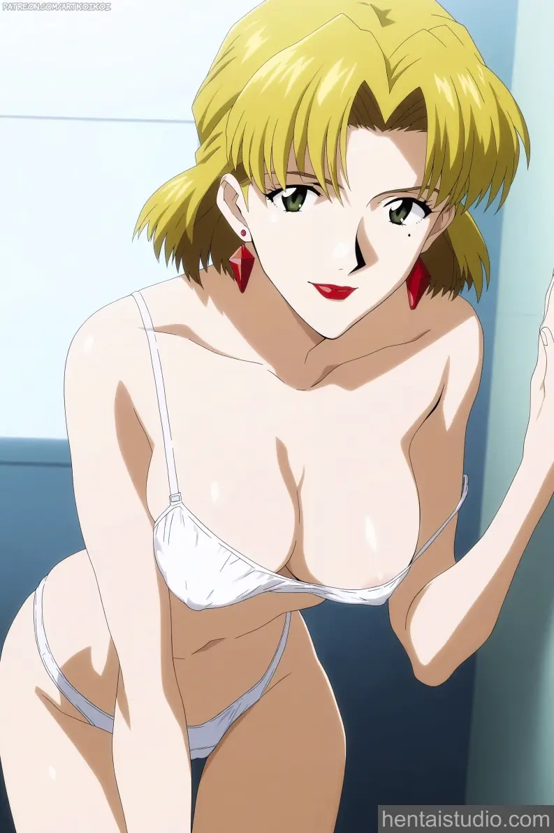 Ritsuko Akagi from Neon Genesis Evangelion hentai art 10 of 12