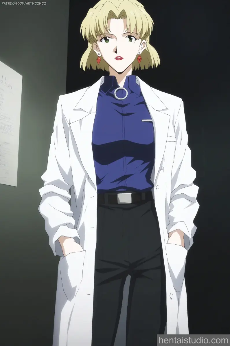 Ritsuko Akagi from Neon Genesis Evangelion hentai art 2 of 12