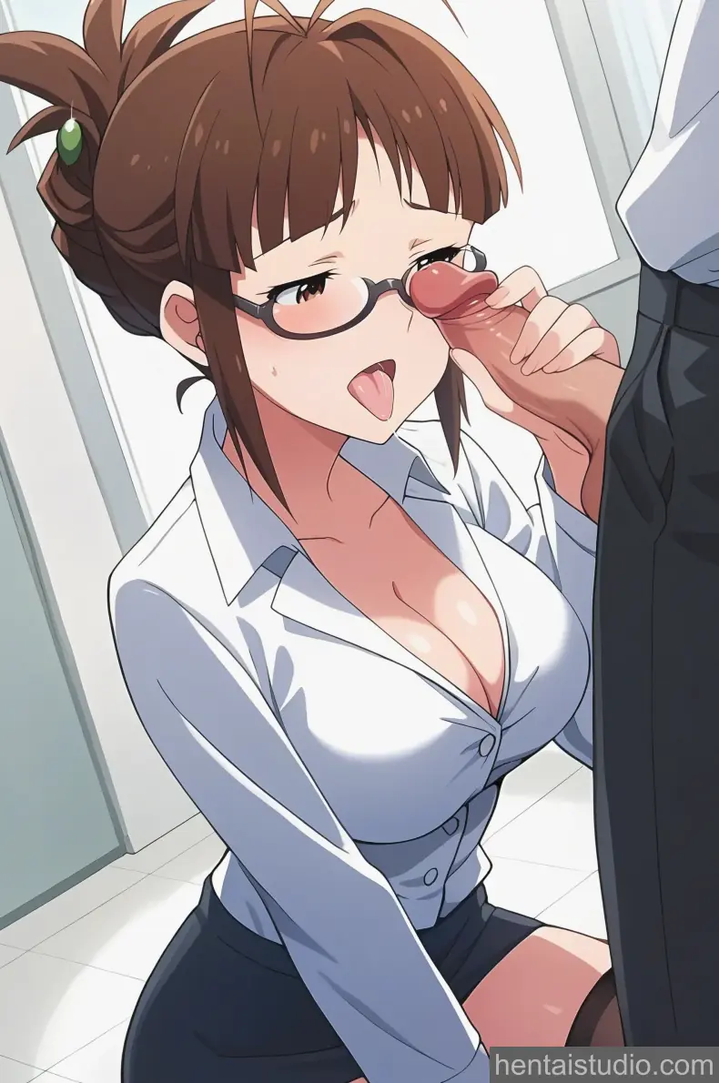 Ritsuko Akizuki from The Idolmaster hentai art 16 of 60