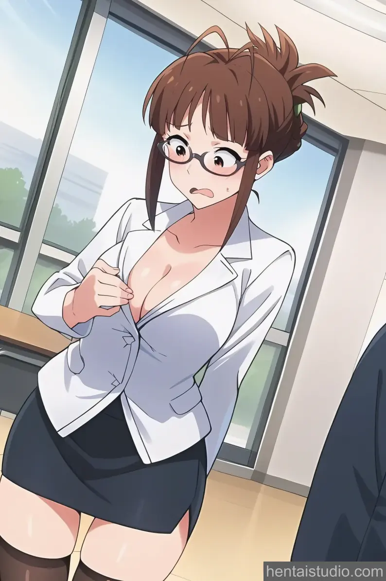 Ritsuko Akizuki from The Idolmaster hentai art 3 of 60