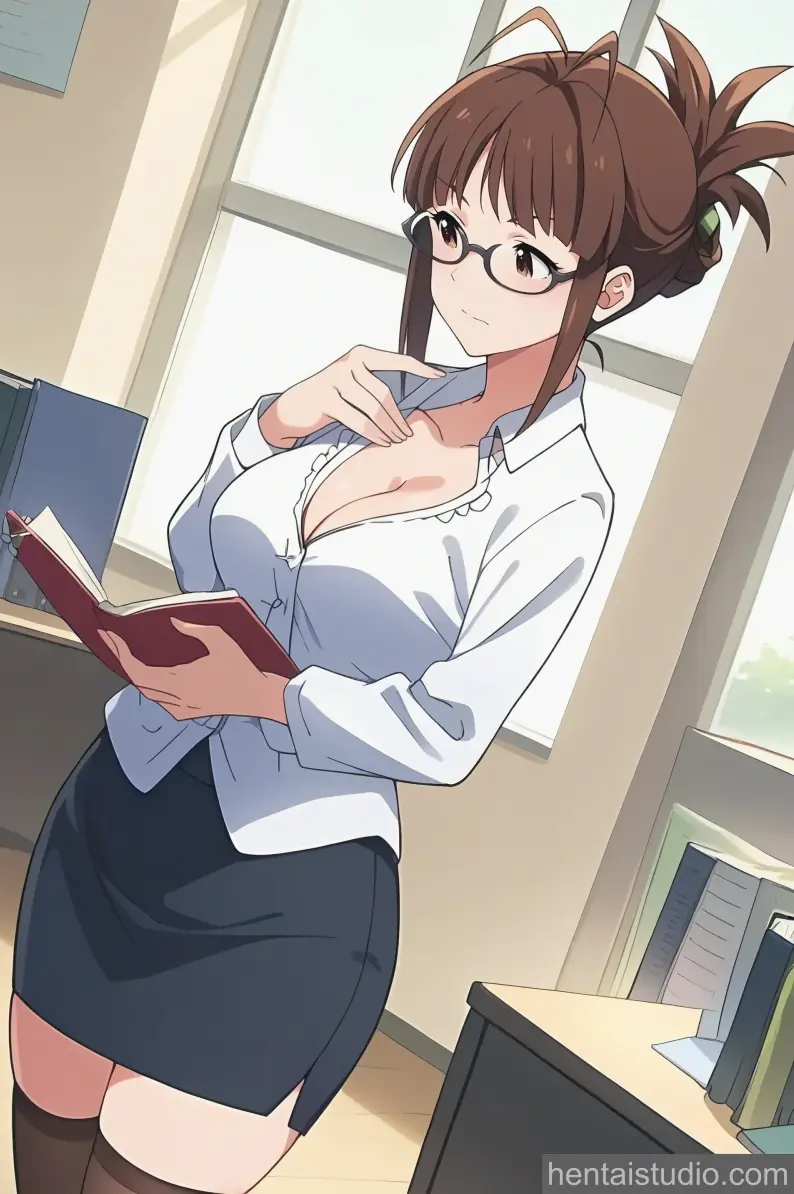 Ritsuko Akizuki from The Idolmaster hentai art 34 of 60