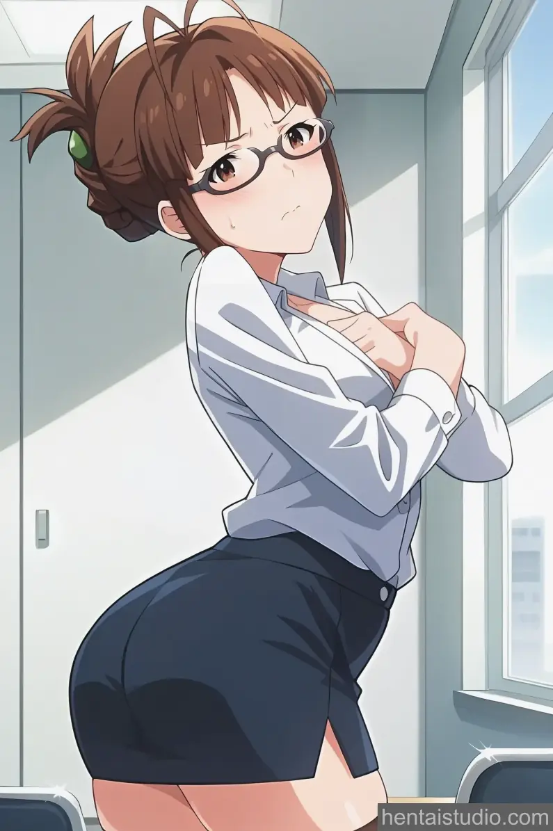 Ritsuko Akizuki from The Idolmaster hentai art 4 of 60