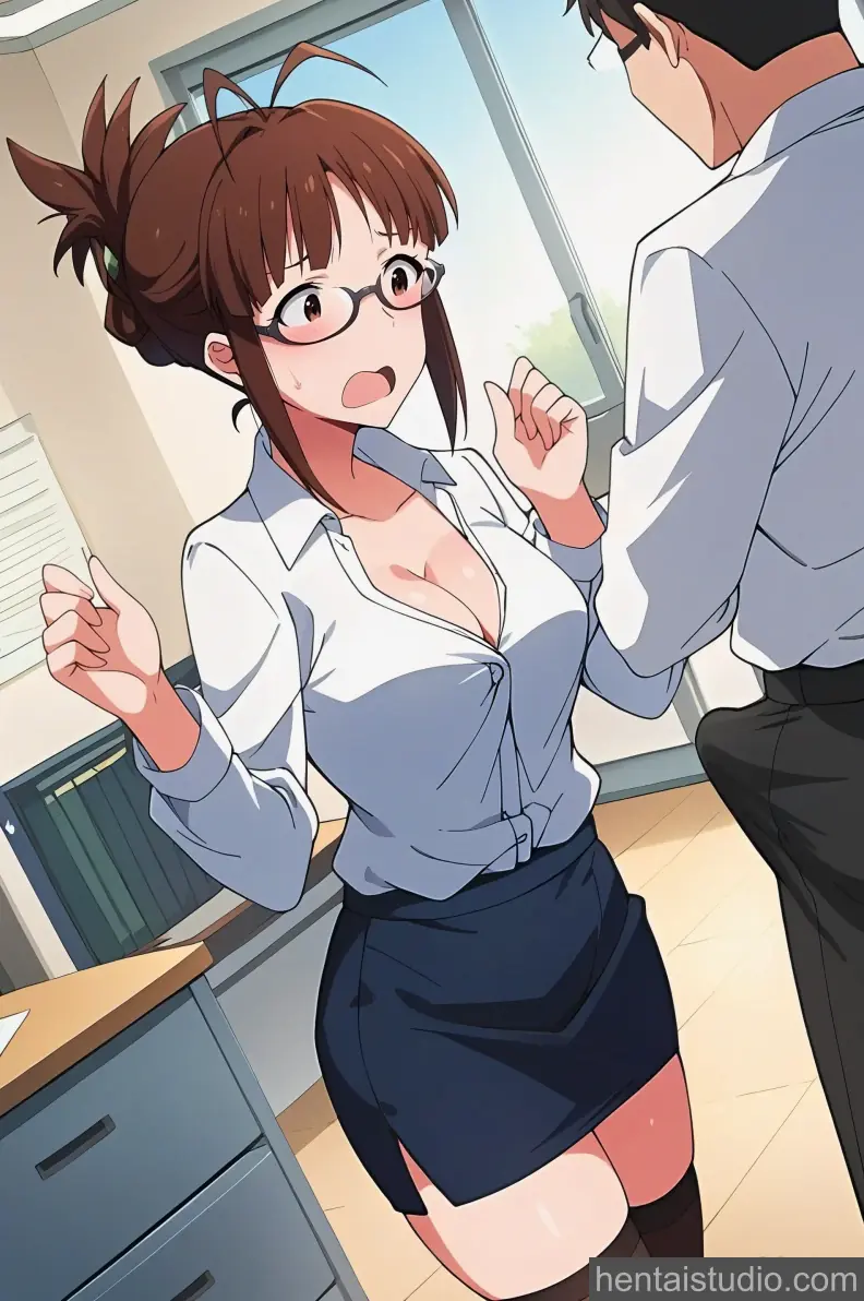 Ritsuko Akizuki from The Idolmaster hentai art 5 of 60