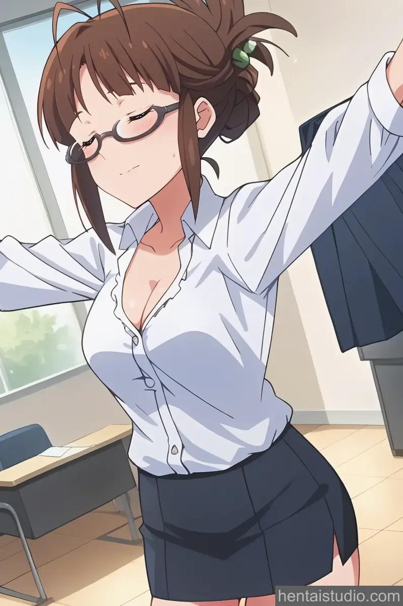 Ritsuko Akizuki from The Idolmaster hentai art 56 of 60