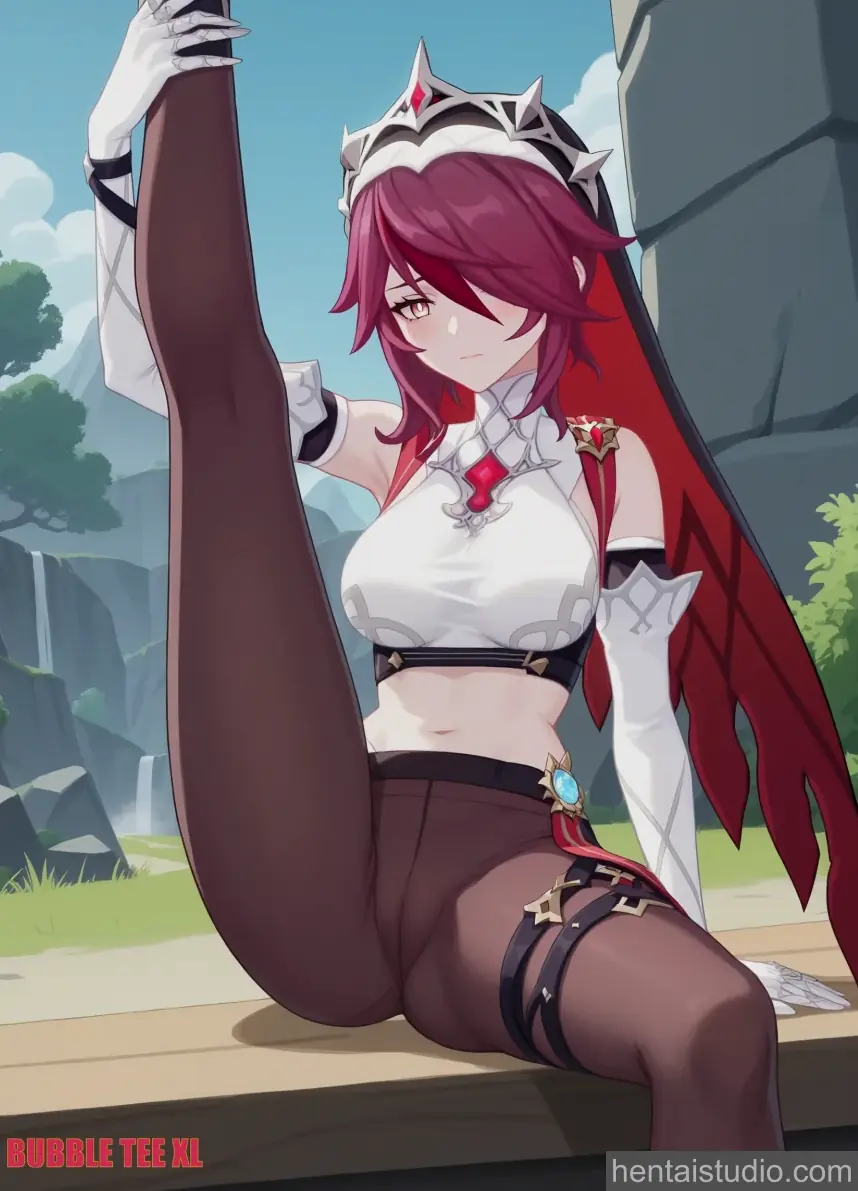 Rosaria from Genshin Impact hentai art 14 of 40