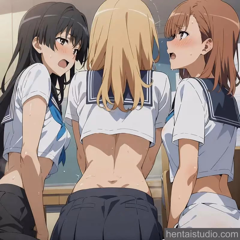 Ruiko Saten x Mikoto Misaka x Misaki Shokuhou - A Certain Scientific Railgun — image 3 of 20