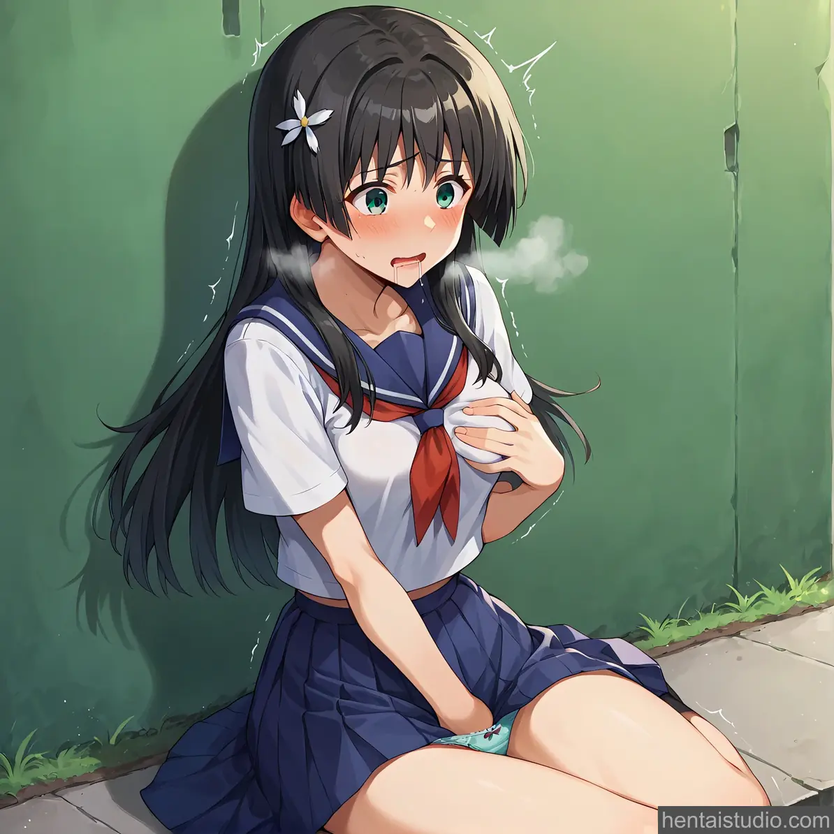 Ruiko Saten from A Certain Scientific Railgun hentai art 5 of 9
