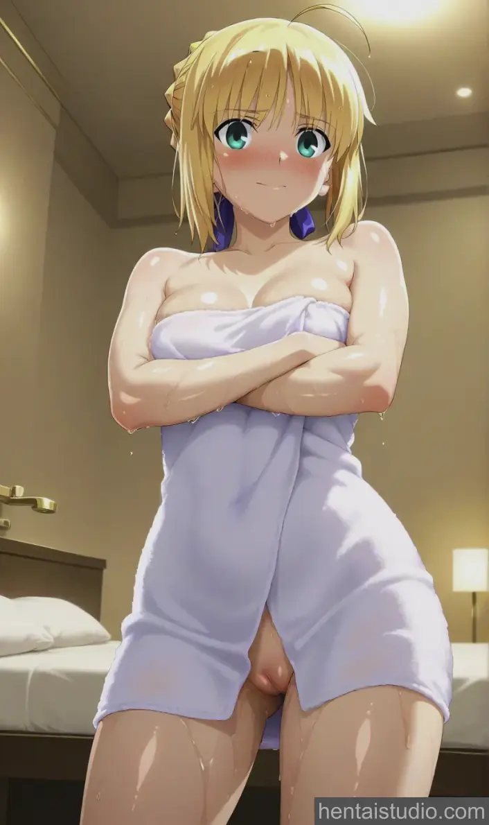 Saber from Fate/Stay Night hentai art 10 of 20