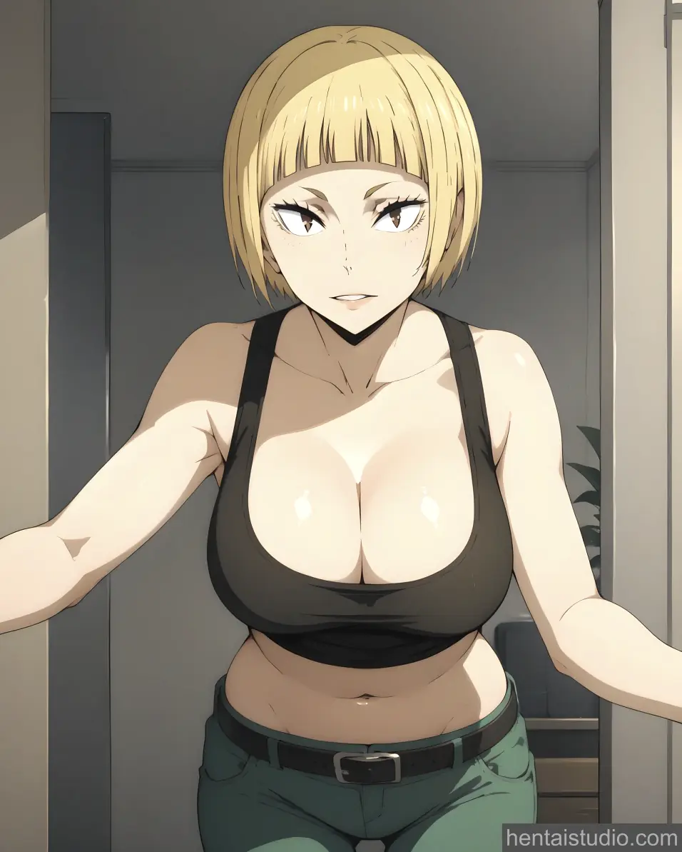 Saeko Tanaka from Haikyu hentai art 1 of 15